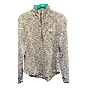 Pebble Beach Shae 1/4 Zip Pullover By Zero Restrictions Women’s S Gray UPF 50+